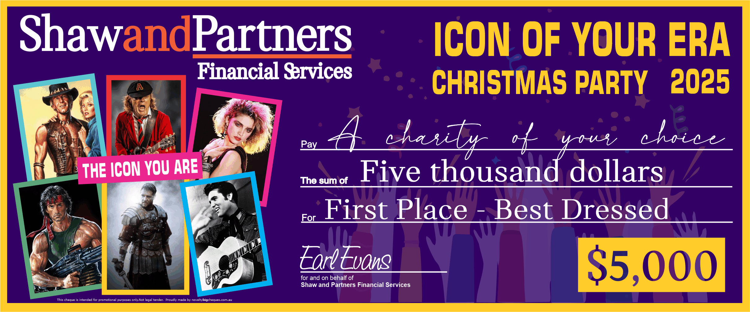 Giant + Novelty BIG Cheque - Novelty BIG Cheques